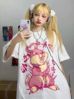 deeptown anime harajuku graphic t shirt streetwear retro cartoon print t shirt summer short sleeve e girl top women fashion kpop