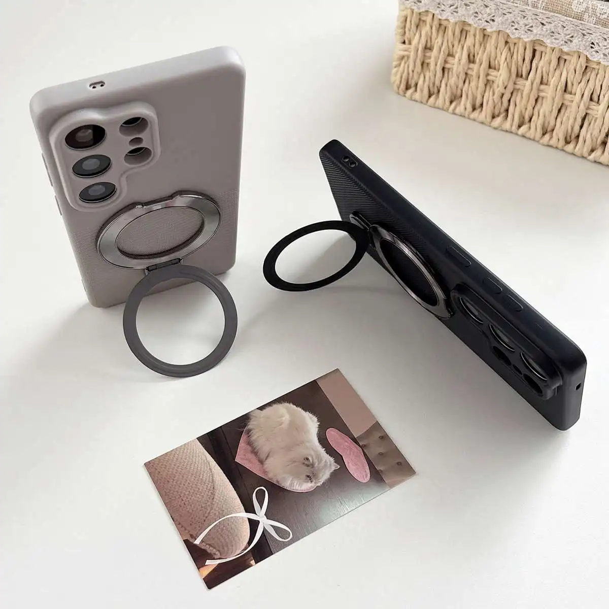 Силиконовый чехол-держатель с кольцом и точками для Xiaomi Mi Poco C85 C75 C65 C71 C61 Poco M5S M8 Pro M7 5G X6, мягкий чехол-накладка (art.: 3920daa3be568) - 3920daa3be568