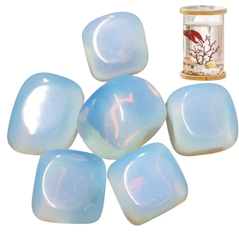 

Pcsset Opal Bonsai Decor Crystal DIY Jewelry Collectibles Crystal Gem Natural Tumbled Stone Polished Gemstone Reiki Healing