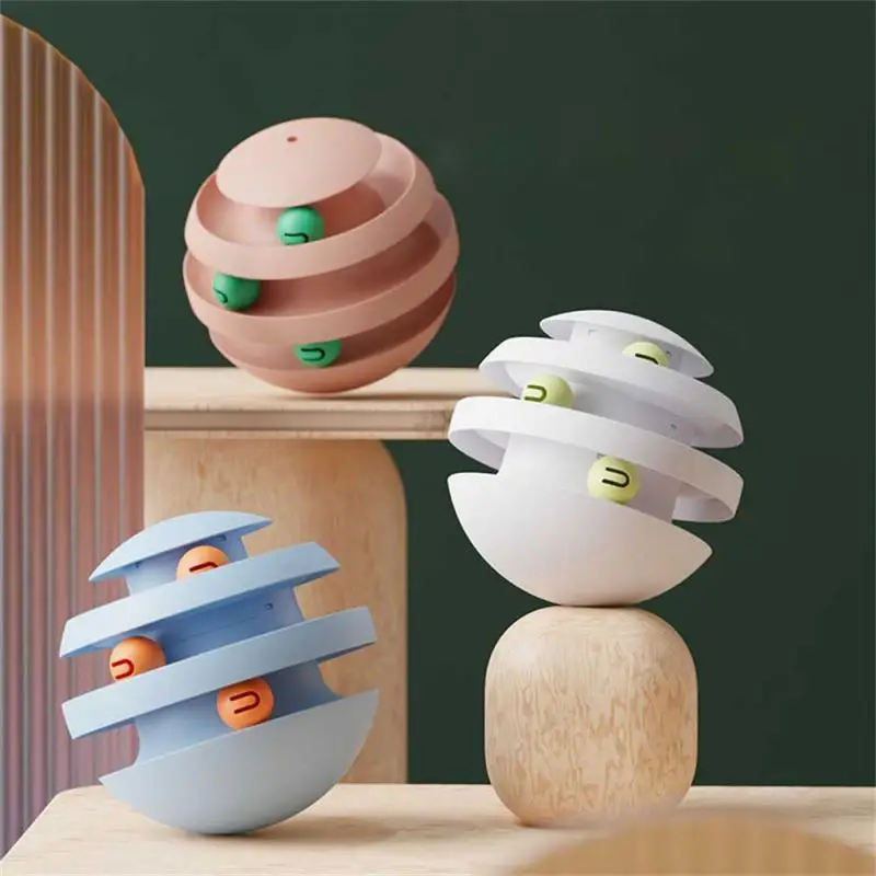 

Развлекательные вращающиеся роликовые шарики, интеллектуальные дорожки для кошек, Интерактивная игрушка для кошек, башня, игрушка для коше...