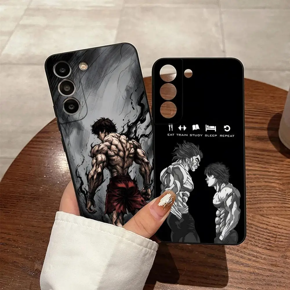Фото Чехол для телефона с изображением аниме Baki H-Hanmas для Samsung S23 FE, S26, S24 Ultra, S25, S22, S20, S21 Plus, A54, A34, A53, A16 №1