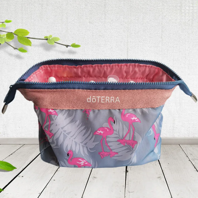 

18 Bottles Essential Oil Carry Bag Portable Travel Double-layer Nail Polish Box Cosmetic Storage Perfume Lipstick Organizer