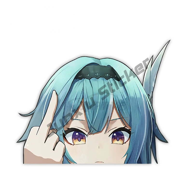 

Personalized Genshin Impact Eula Peek Peeker Anime Car Stickers and Decals Bumper Decoration Vinyl Decoration KK13*8cm