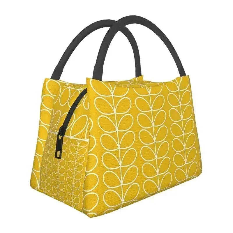 Orla Kiely Linear Stem Insulated Lunch Bag for School Office Scandinavian Floral Resuable Cooler Thermal Box Women