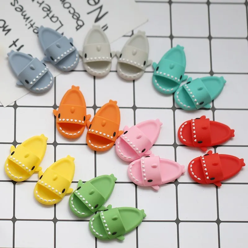 Cute Shark Slippers Doll Shoes Plastic Doll Shoes Suit For Ob11,P9,OB22, Blyth, BJD12, 1/6BJD, YOSD
