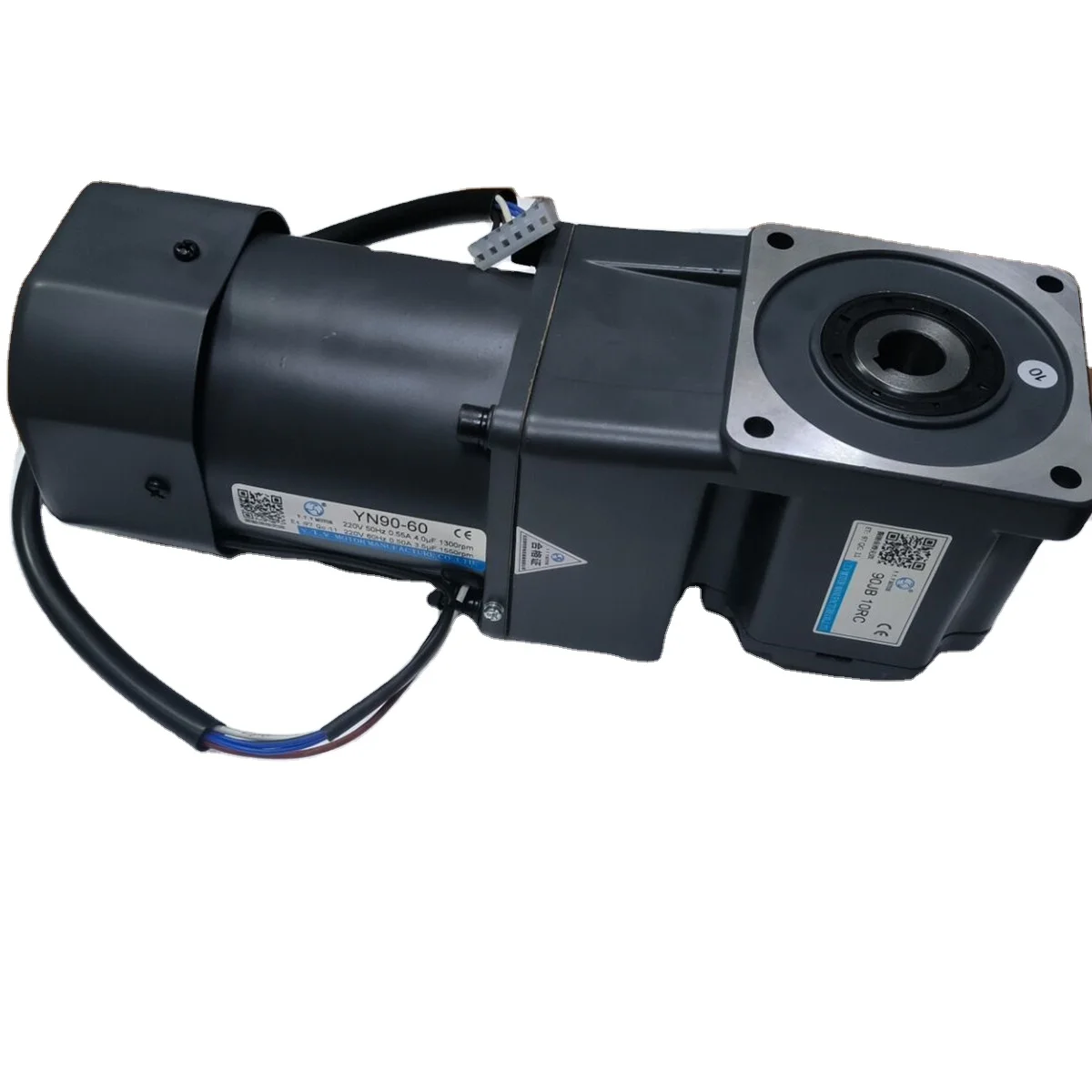 

YN90 series 90mm diameter 60w gear motor 220v 3 phase ac induction motor watt install reduction motor horizontally