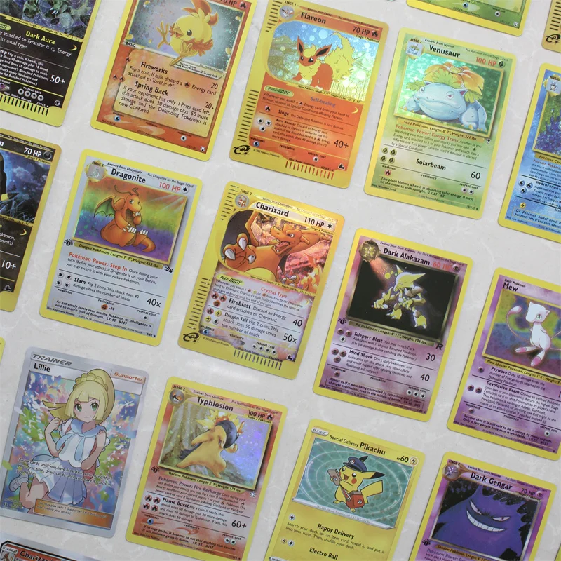 54 шт. Покемон 1996 Ретро игра карты Ограниченная Коллекция Vmax PTCG5 усилитель