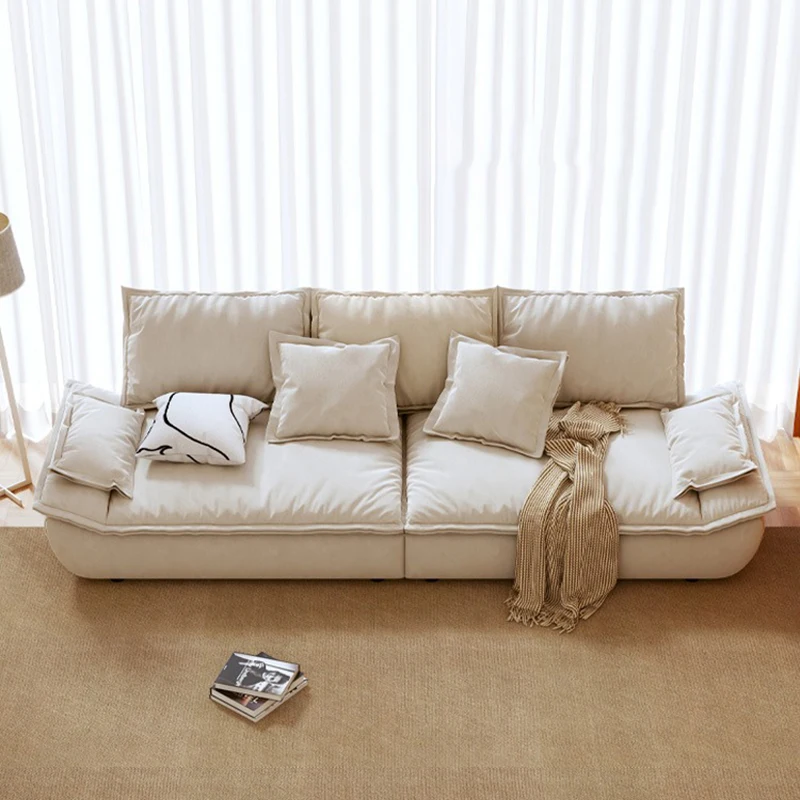 

L Shape Modern Living Room Sofa Ssectional Solid Colors Lounge Luxury Lazy Sofa Chair Nordic Floor Divano Bedroom Furniture