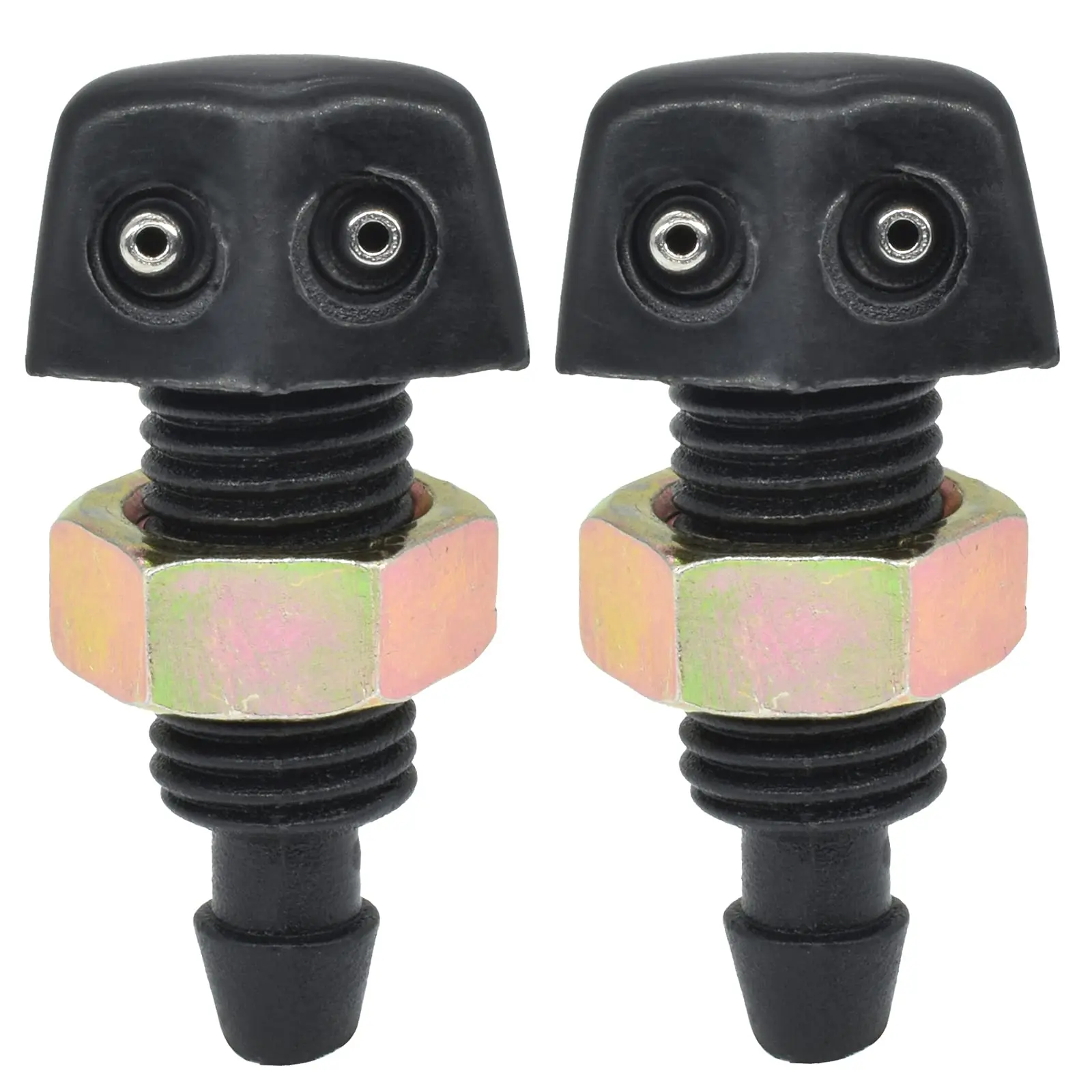 

2 x Replacement Front Windshield Washer Nozzle Wiper Spray Kit for Ford Volvo Peugeot Car Wiper Nozzle Jet Water Spray Auto Part