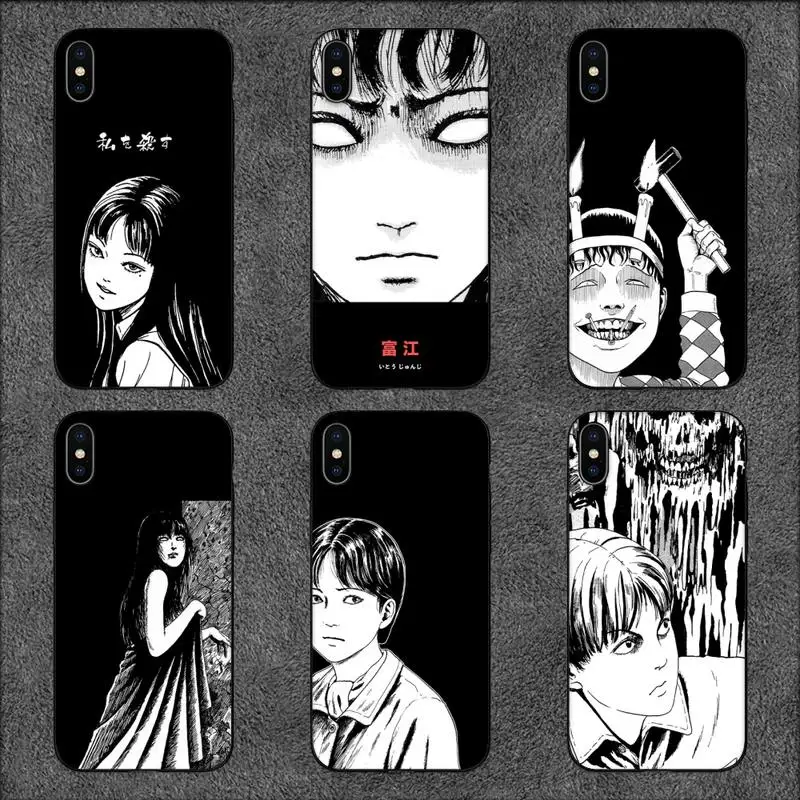 

Чехол для телефона Junji Ito с аниме ужасами для iPhone 11 12 Mini 13 Pro XS Max X 8 7 6s Plus 5 SE XR