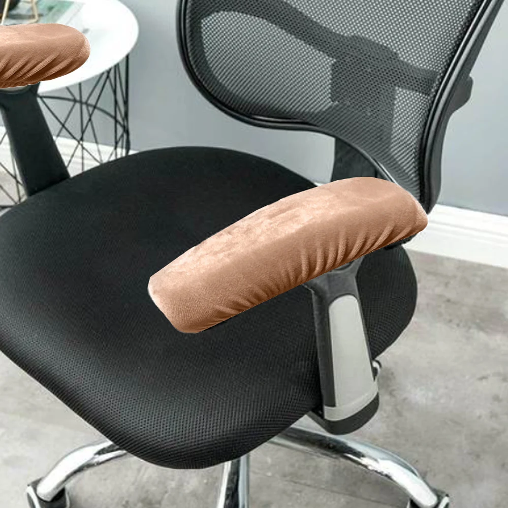 Armrest Cover Computer Swivel Chair Armrest Cover Elastic Armrest Cover Solid Color Chair Case Home Decorations