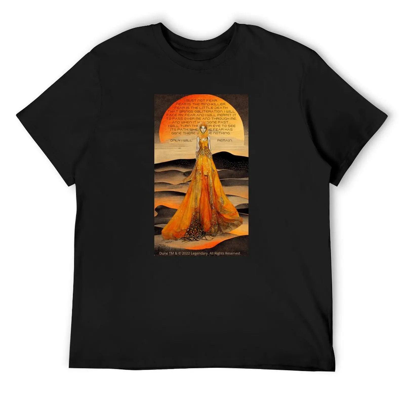 Футболка с плакатом Lady Jessica's Litany Against Fear футболка рисунком короткими рукавами