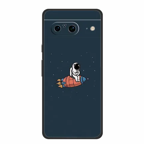 Чехол для Google Pixel 8 9 астронавт Мягкая силиконовая задняя крышка для телефона Google Pixel 9 8 Pro Coque Pixel8 ударопрочный черный космонавт