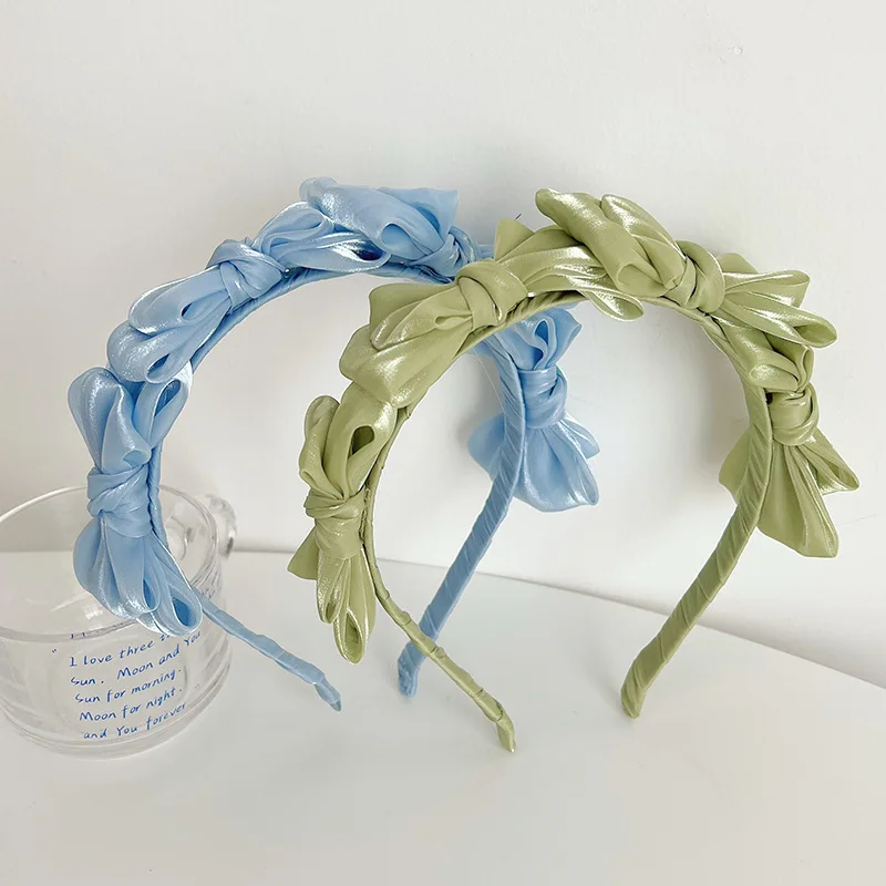 

Gauze Fabric Bow Headband Spring Princess Hair Accessories