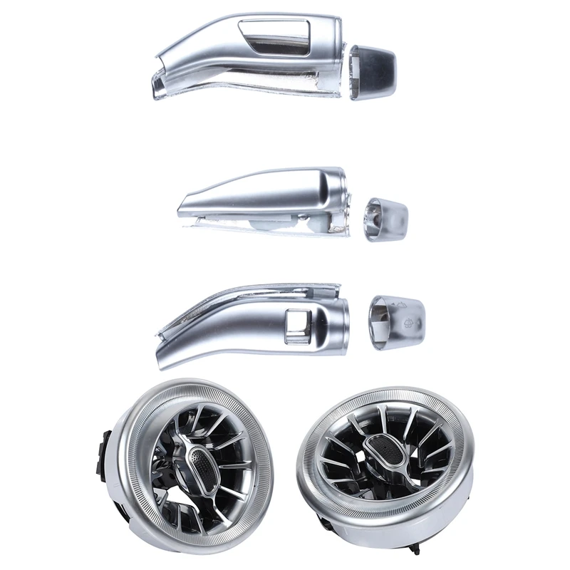 

1 Set Chrome Wiper Shift Lever Cruise Sequins Covers Frame Stickers & 2 Pcs Car Air Condition Air Vent Outlet Trim