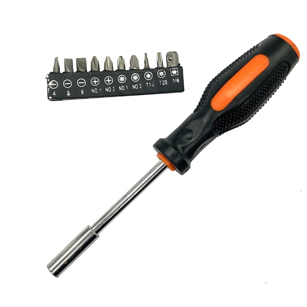 

11 In 1 Screwdriver Set Multifunction Magnetic Screw Driver Bits Torx Hex Bit Handle S2 Alloy Steel Screwdriver Kit Repair Tools
