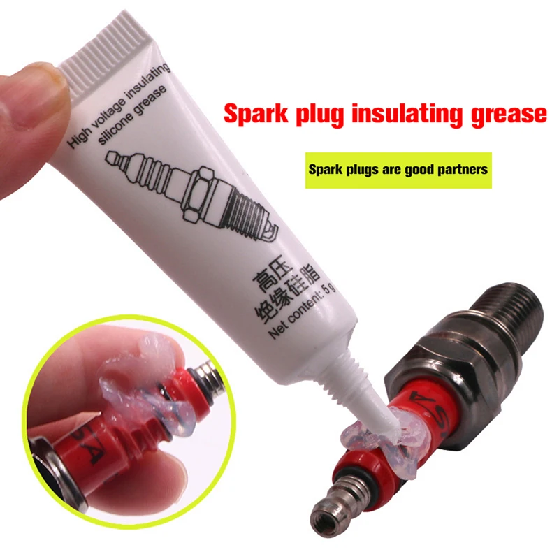 

1Pc Silicone Grease Automobile Spark Plug High Voltage Seal Insulating Grease Ignition Coil Moisture-Proof Lubricating Grease