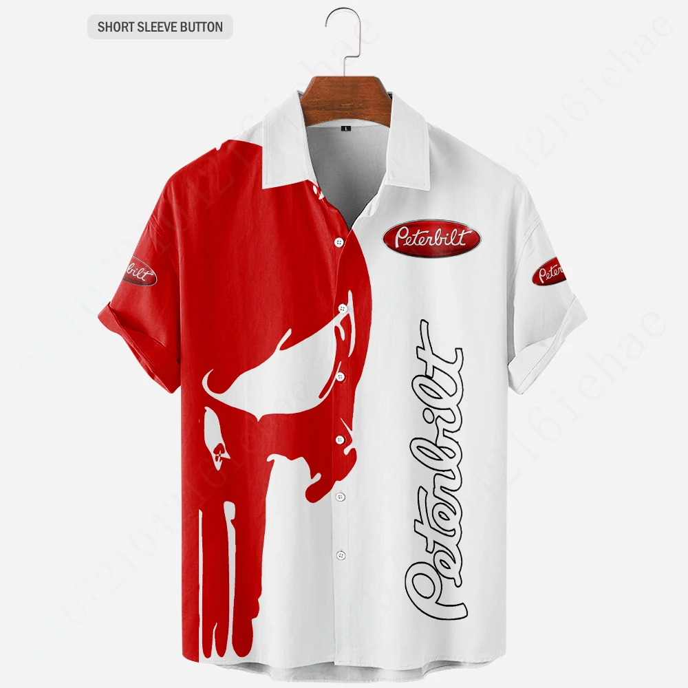 

Peterbilt Anime Shirts And Blouses Casual Shirts For Men Women Harajuku Oversized T-shirt Luxury Button Cardigan Unisex Clothing