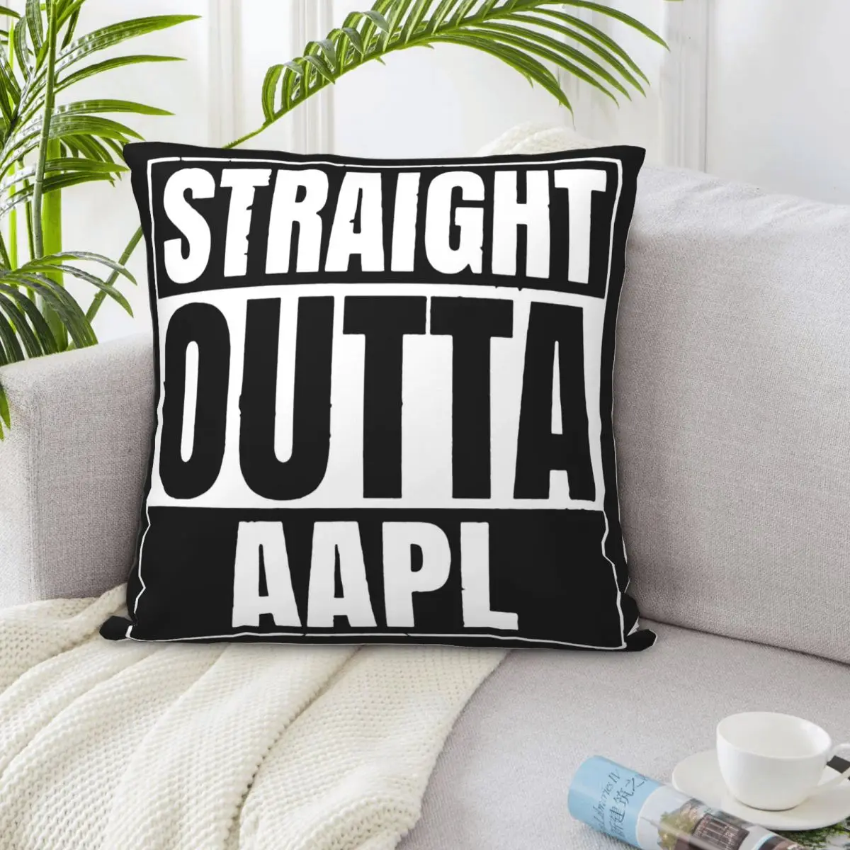 Прямой Outta Aapl Stock креативный дизайн крутой популярный стиль индивидуальный