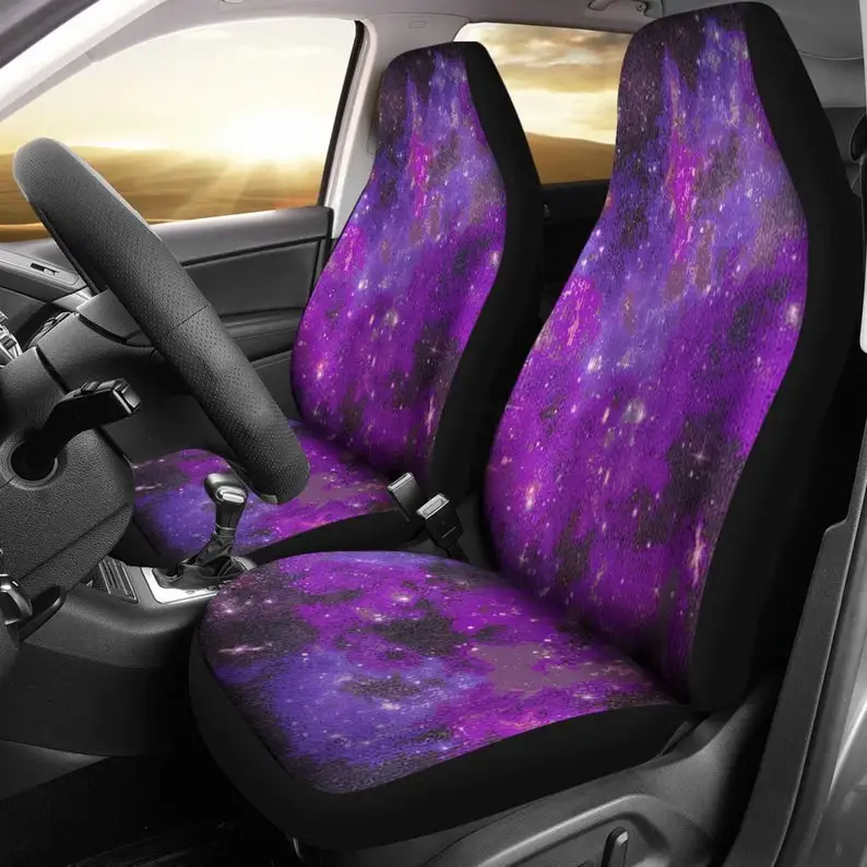 

Purple Cosmic Car Seat Covers - Set of 4, Front and Back Mats, Car Accessories, Car Decor, Custom Seat Covers, Astrological, Sta