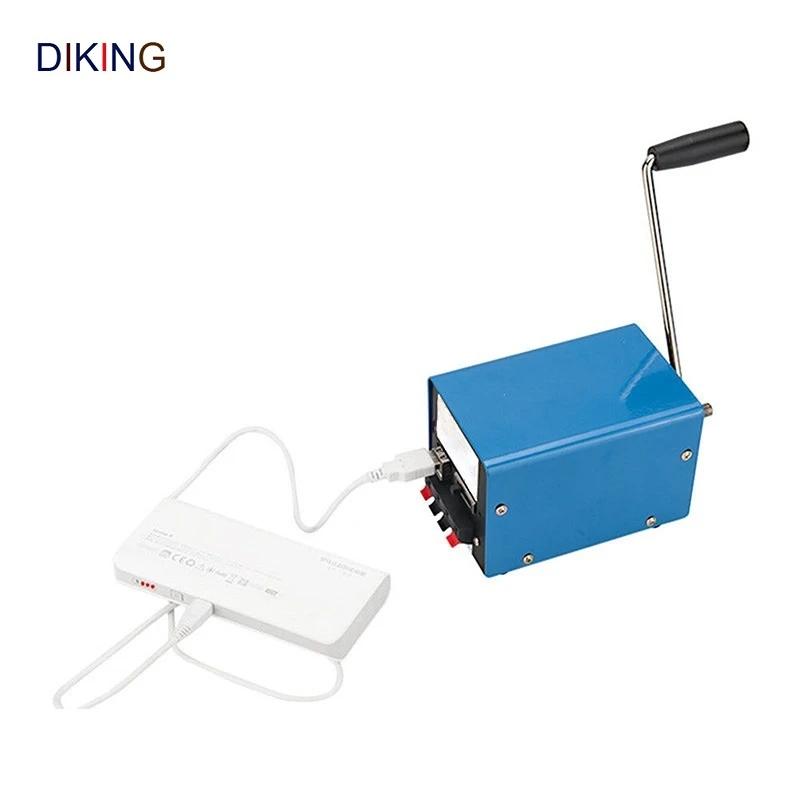 

Diking 20W Outdoor Manual Hand Crank Generator DIY USB Electric Dynamo Power Emergency for Phone Charger