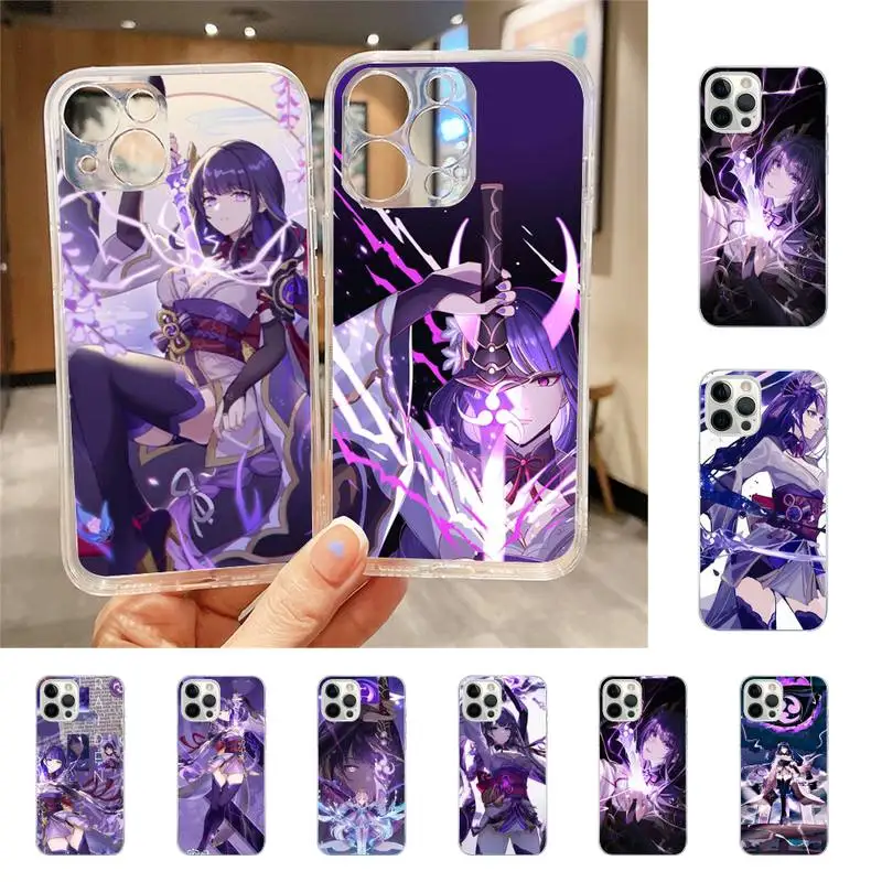 

Genshin Impact Raiden Shogun Phone Case For Iphone 7 8 Plus X Xr Xs 11 12 13 Se2020 Mini Mobile Iphones 14 Pro Max Case