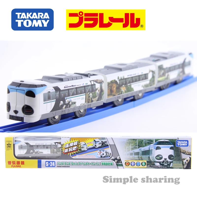 Takara Tomy Tomica S-24 Panda Kuroshio Smile Adventure Train (Plarail) Модель Украшения Литая под давлением