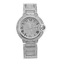 pintime round luxury watch elegant style sparking iced out diamond women watches stainless steel quartz wristwatch %d1%87%d0%b0%d1%81%d1%8b m%d1%83%d0%b6%d1%81%d0%ba%d0%b8%d0%b5