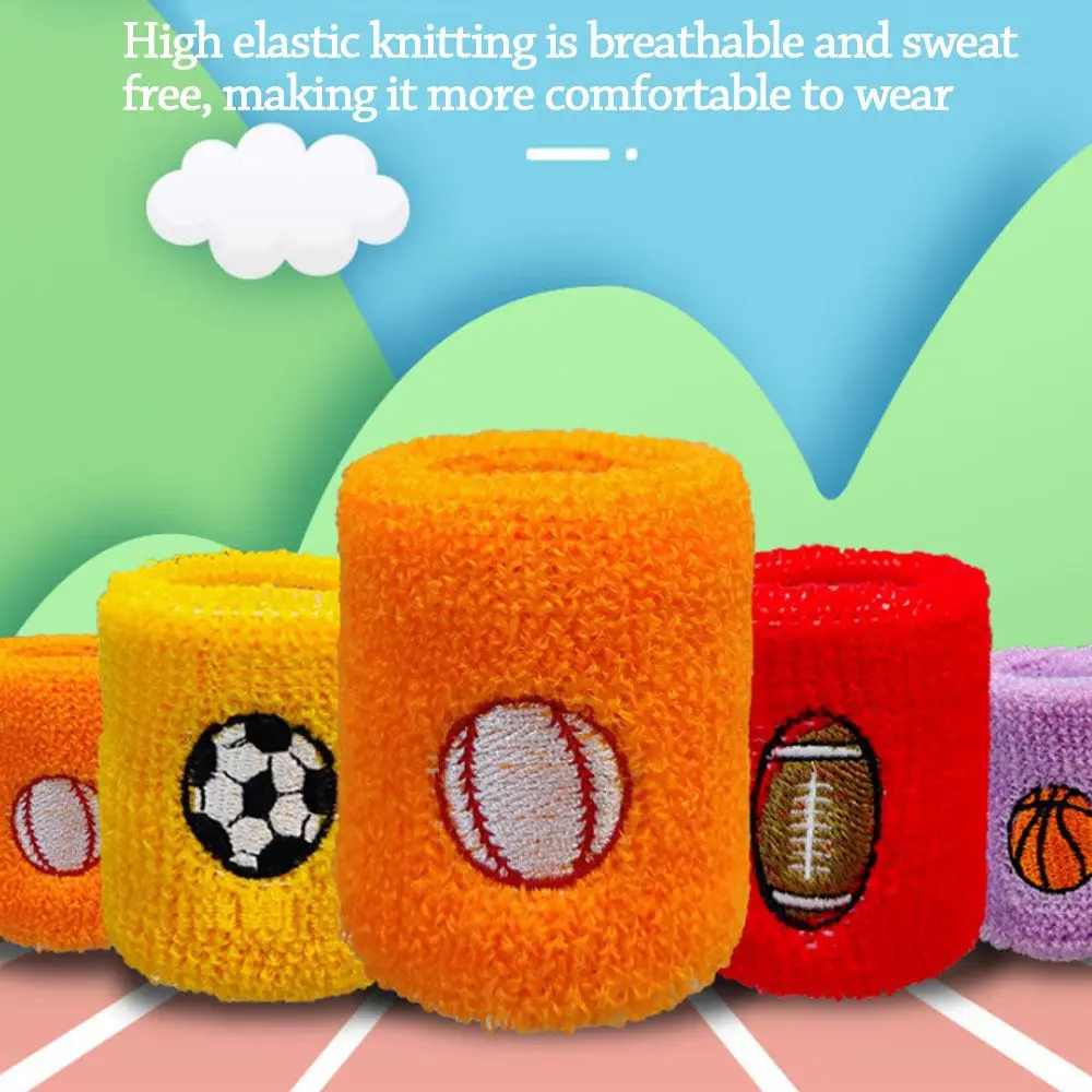 

Tennis Outdoor Children Kid Wrist Protection Fitness Head Band Sport Wristbands Wrist Support Protect