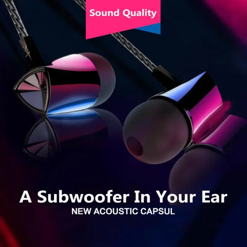 

2023 In-ear Bass Stereo Wire Control Headset Subwoofer Music Earphones Sports Earbuds With Microphone X10