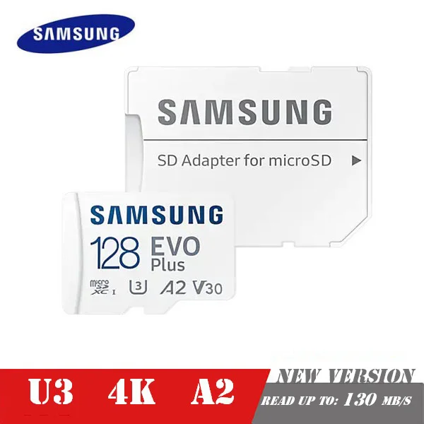  SAMSUNG EVO Plus карта памяти 32 Гб/SDHC 64 Гб/128 ГБ/256 ГБ/512 ГБ SDXC Micro SD/TF флэш-карты MicroSD