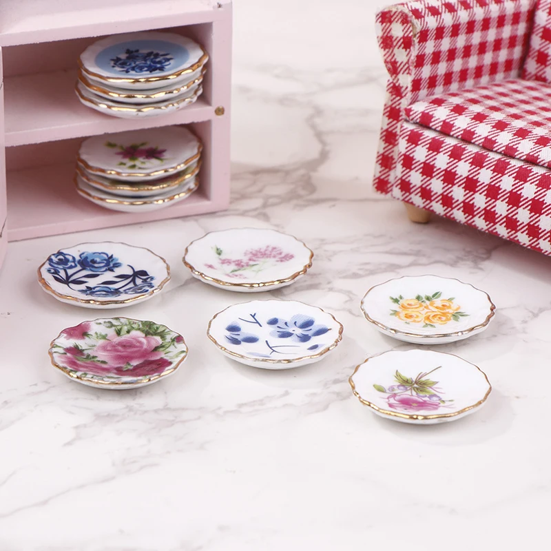 1 шт. 1:12 миниатюрный керамический детский домик