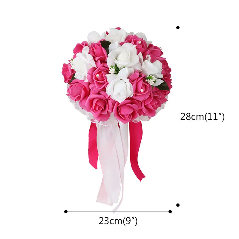 Свадебный букет искусственные шелковые цветы для невесты букеты из пенопласта