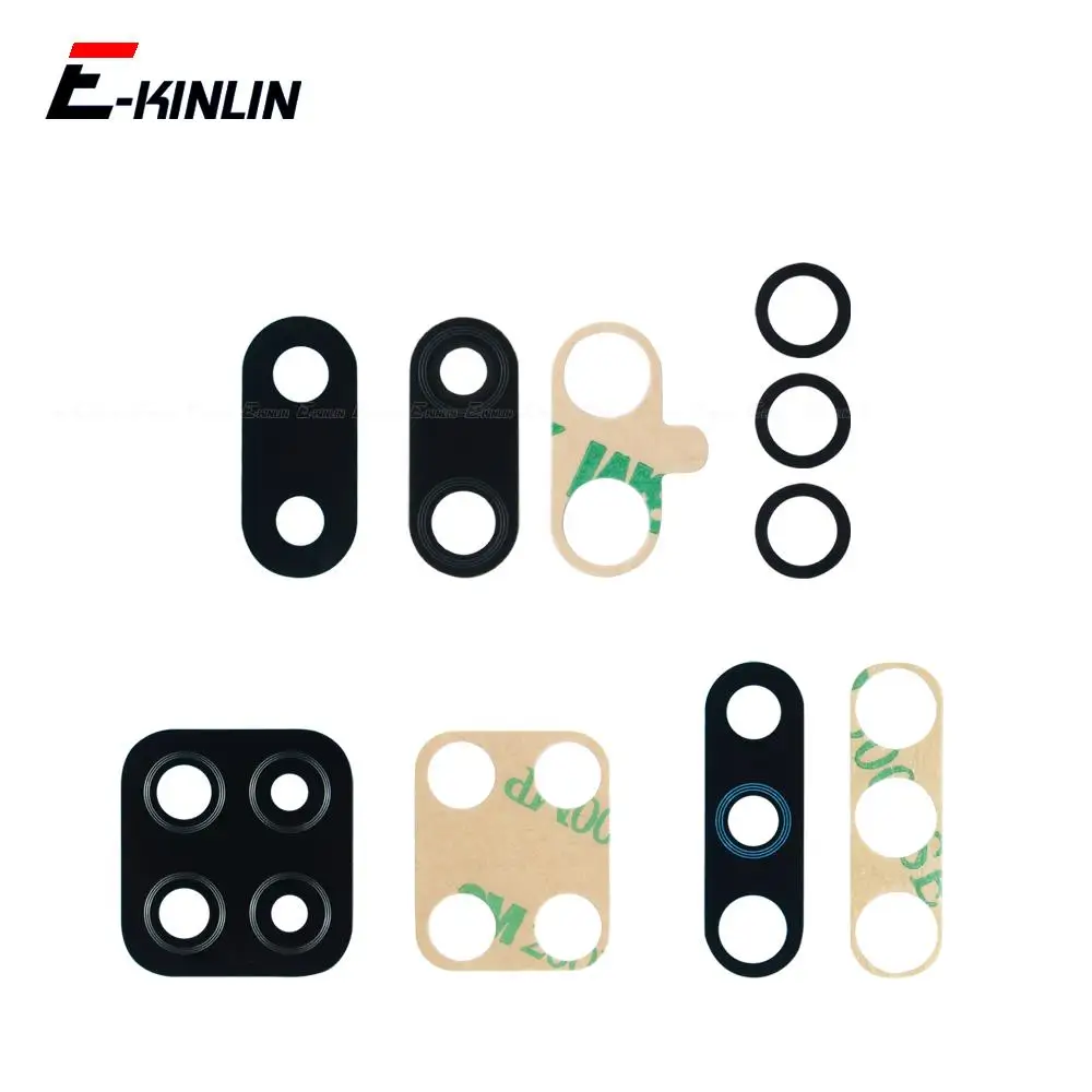 

10pcs\lot Rear Camera Lens Glass Back Cover With Glue Stickers For Samsung Galaxy M02 M12 M32 M42 5G M10 M20 M30 Repair Parts