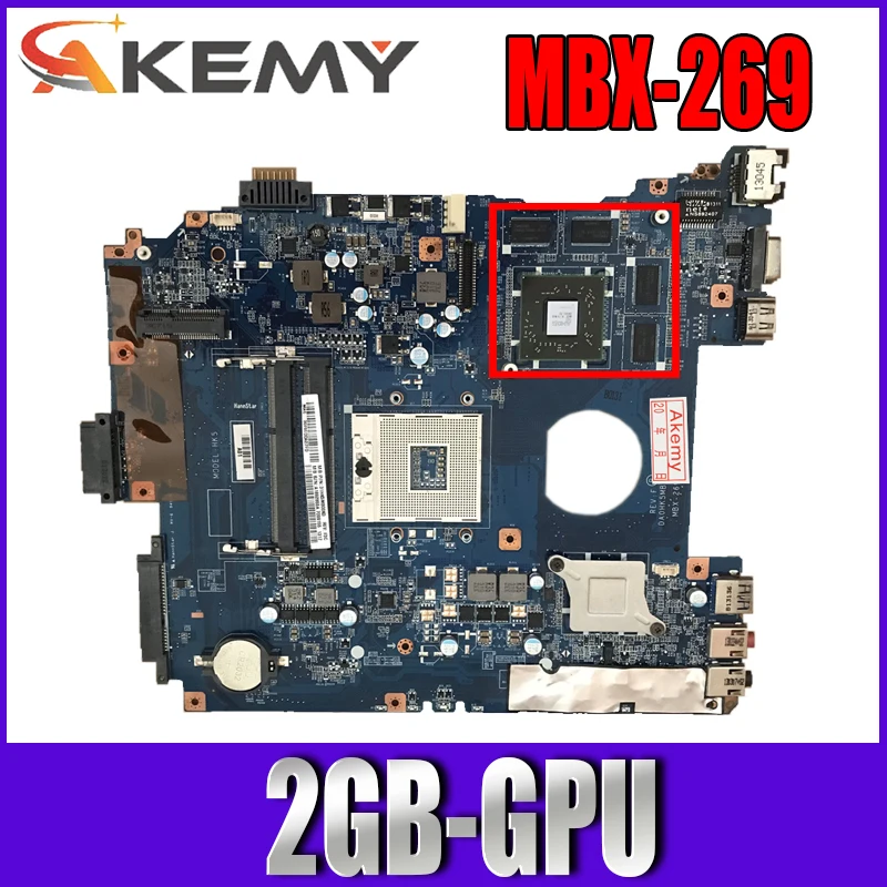 

AKEMY For Sony SVE151 SVE1512 Laptop Motherboard MBX-269 DA0HK5MB6F0 2GB Graphics Card HM76 100% Working