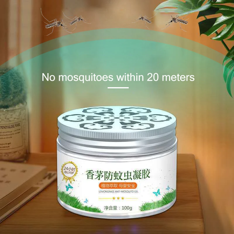 

120g Citronella Mosquito Repellent Gel Natural Repellent Liquid Household Mosquito Repellent Cream For Children Pregnant Women