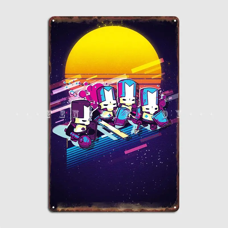 

Постер с изображением замка, металлический постер с изображением таблички, домашняя Классическая настенная пещера, жестяной постер с изобр...