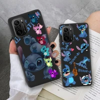 cute disney stitch phone case for xiaomi mi note 11 10 9 8 6x 11x lite 9t cc9 pro se