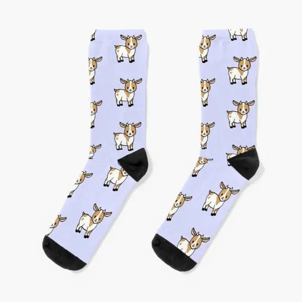 

Goat Crew Socks Winter Black Cotton Mens Best Ladies Girls Autumn Cute Funny Women Sports Unisex Short Breathable Comfortable