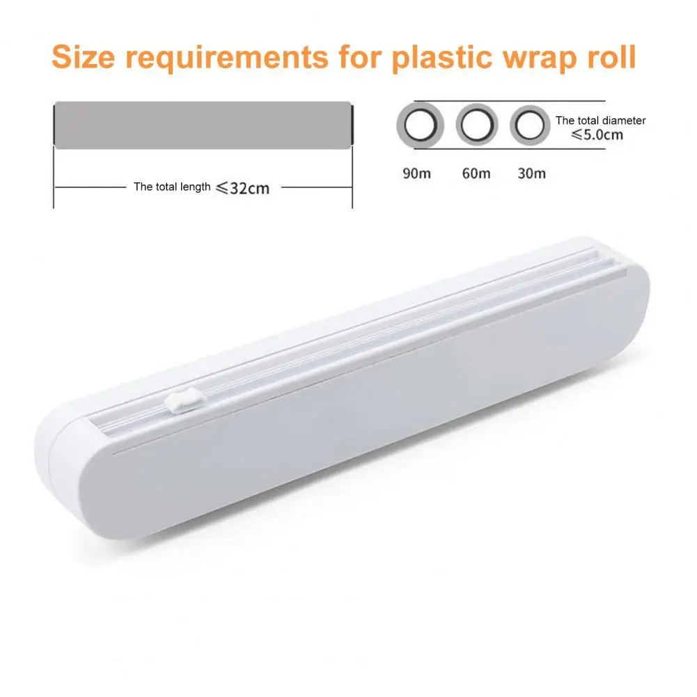 

Practical Preservative Film Cutter Dustproof BPA Free Lightweight Plastic Wrap Cutter Kitchen Accessories