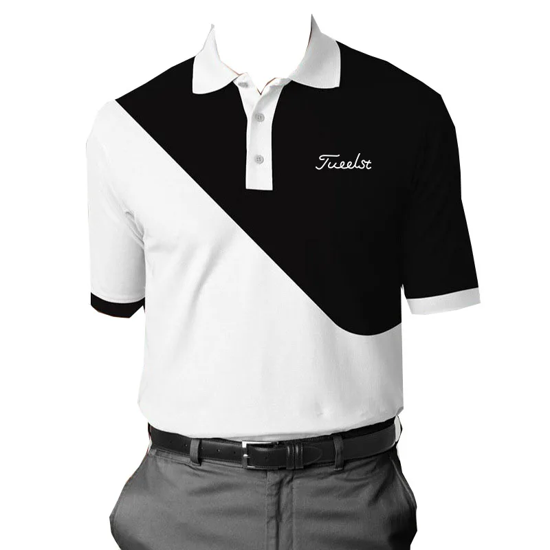 Американский бренд мужские рубашки для гольфа с коротким рукавом спортивная