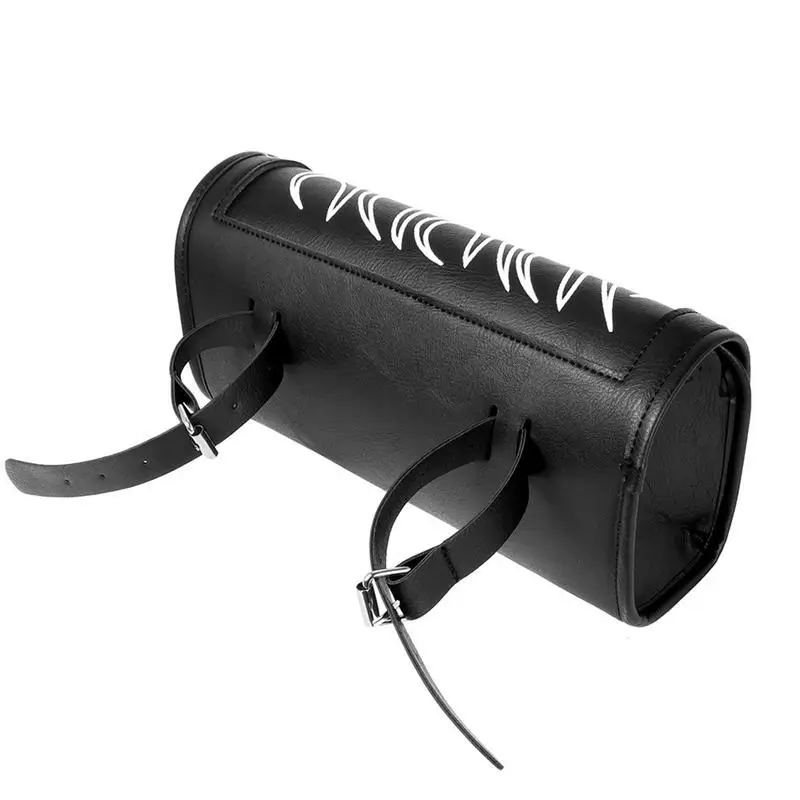 

Motorcycle Fork Tool Storage Leather Travel Pouch Handle Bar Bags For Bikes Waterproof Saddle Bag For Languages Accessories