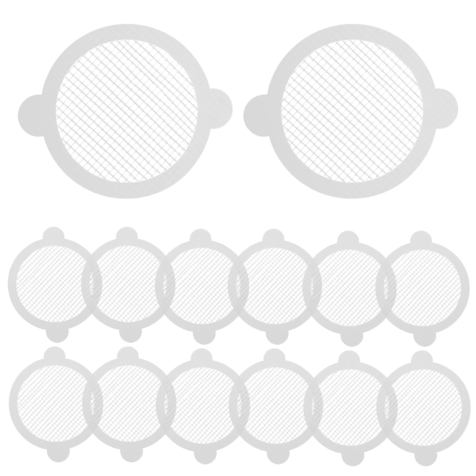 

30 Pcs Floor Drain Cover Filter Sticker Disposable Shower Flooring Tools Anti-blocking Stickers Glass Fiber