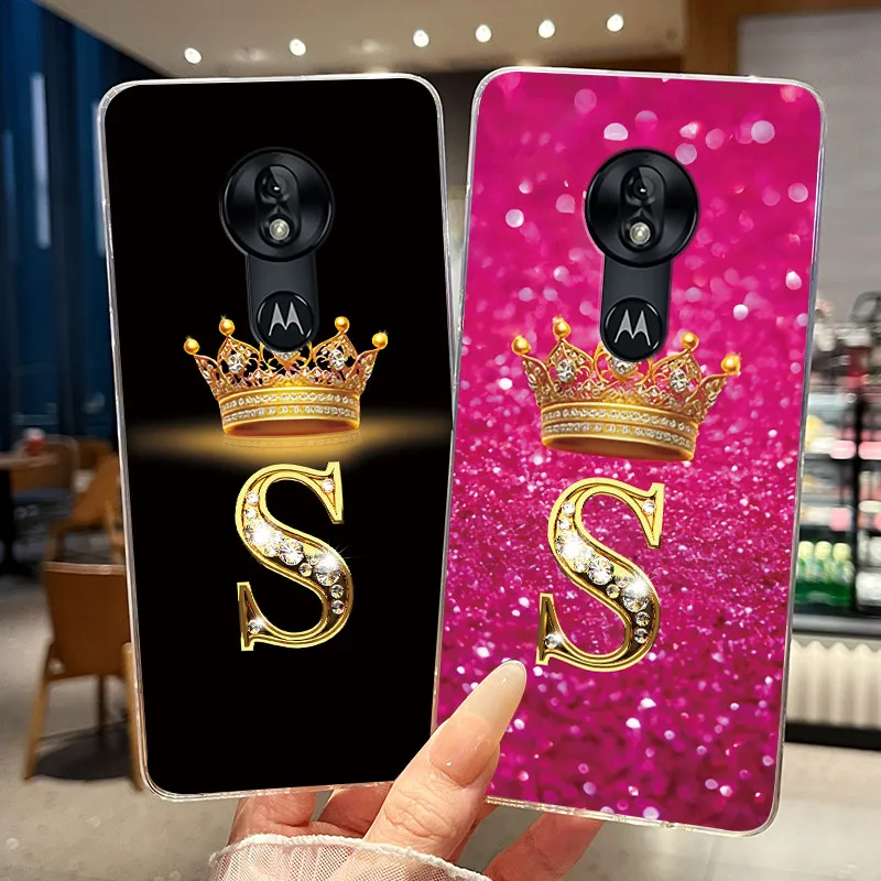 Фото Чехол для Motorola Moto G7 Play G7 Power, прозрачный, мягкий, из ТПУ, модный, с надписью в виде короны, задняя крышка, корпус для MotoG7 Play Power №1