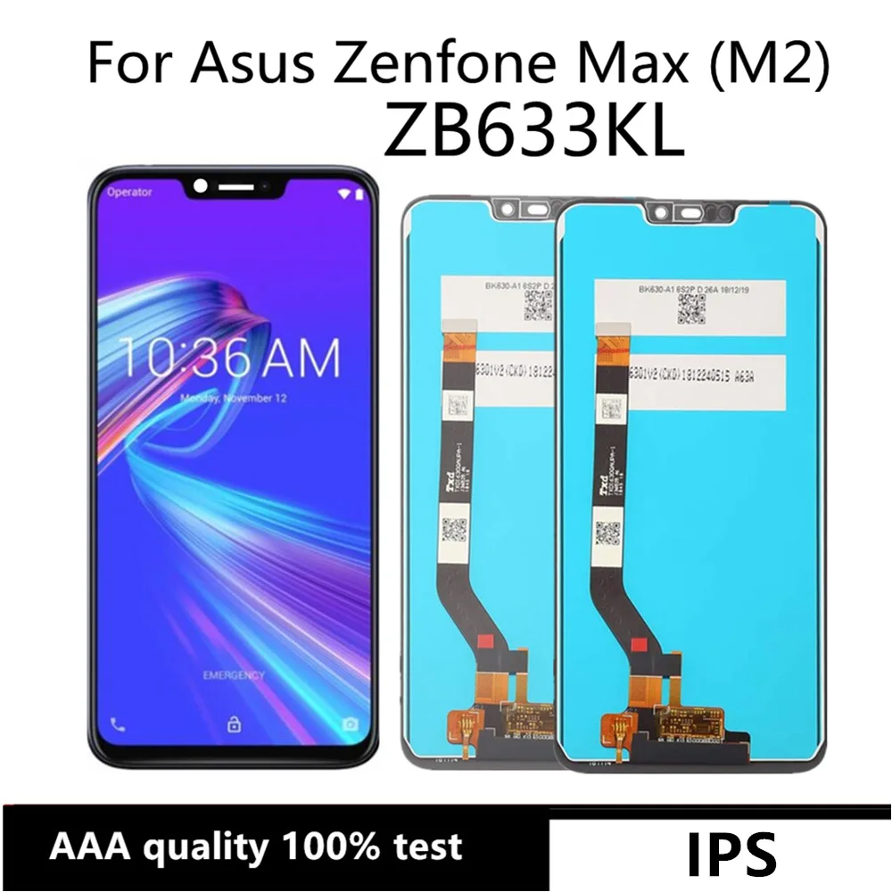 

6.26" For Asus Zenfone Max M2 LCD ZB633KL/ZB632KL X01AD LCD Display Screen Touch Panel Digitizer Assembly for ASUS X01BD LCD