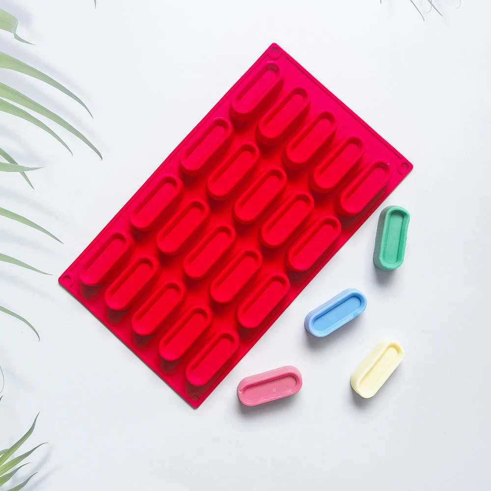 

3D Silicone Pastry Molds Oval Shaped Silicone Chocolate Mold Baking Pan Handmade Soap Mould Donut Tray Muffin Cups Cake Mold