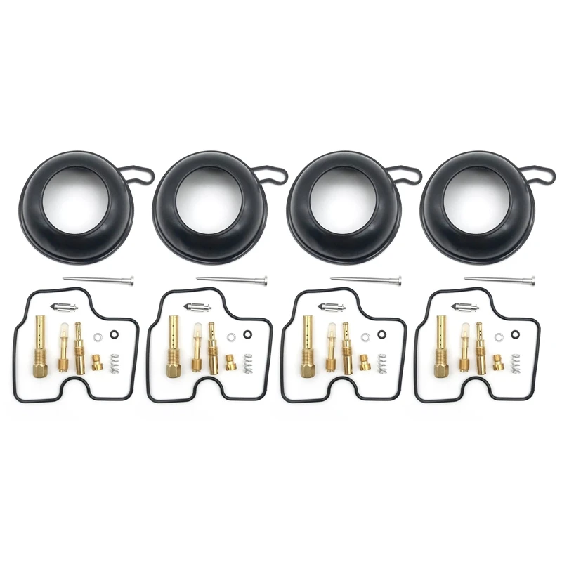 

4X Motocycle Accessories Plunger Diaphragm Float Carburetor Repair Kit For Honda CB400 CBR400