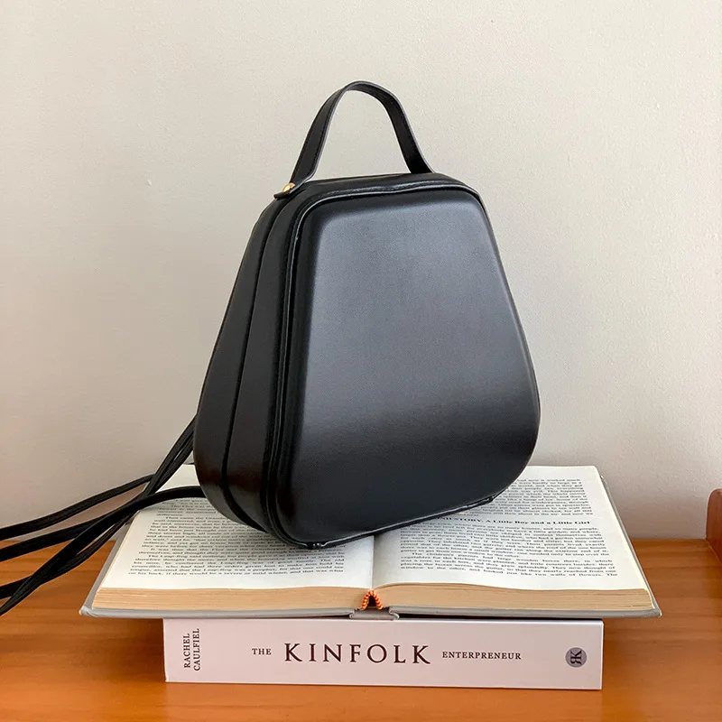 

Women Backpack Cross Body Shoulder Bags Daypack Oil Wax Genuine Leather School Fashion Retro Cowhide Female Rucksack Backpacks