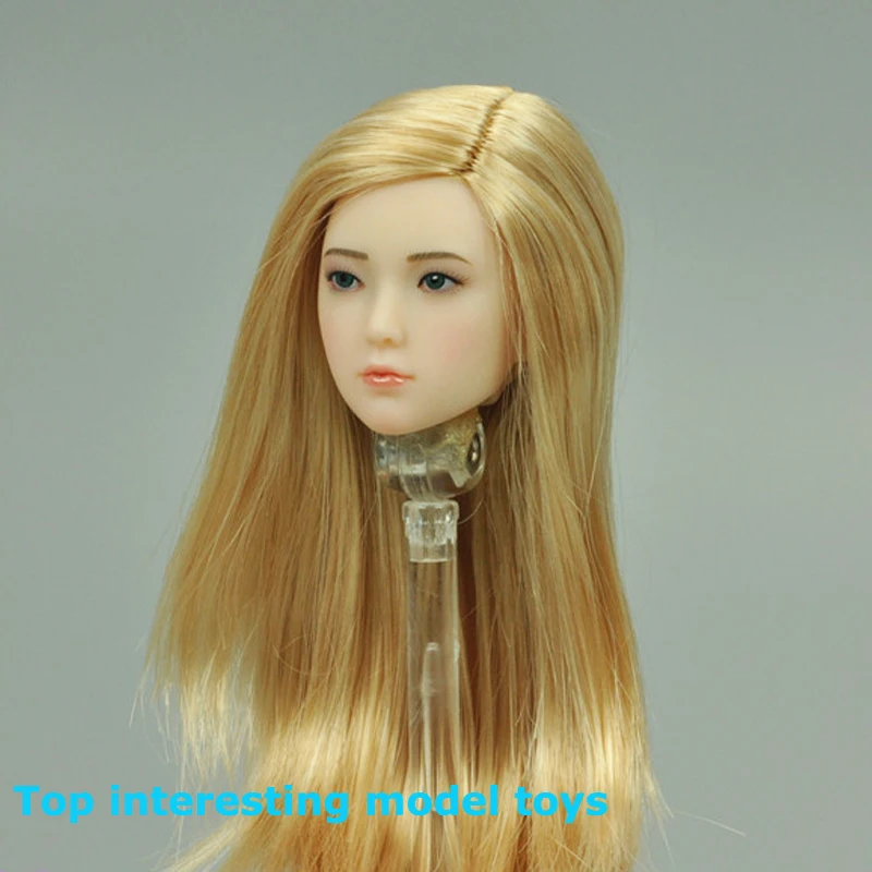 

TBLeague 1/6 Female Body S34 Pale Skin Blond Long Hair Head Sculpt Women Doll Head Carving for 12 Inch Action Figure