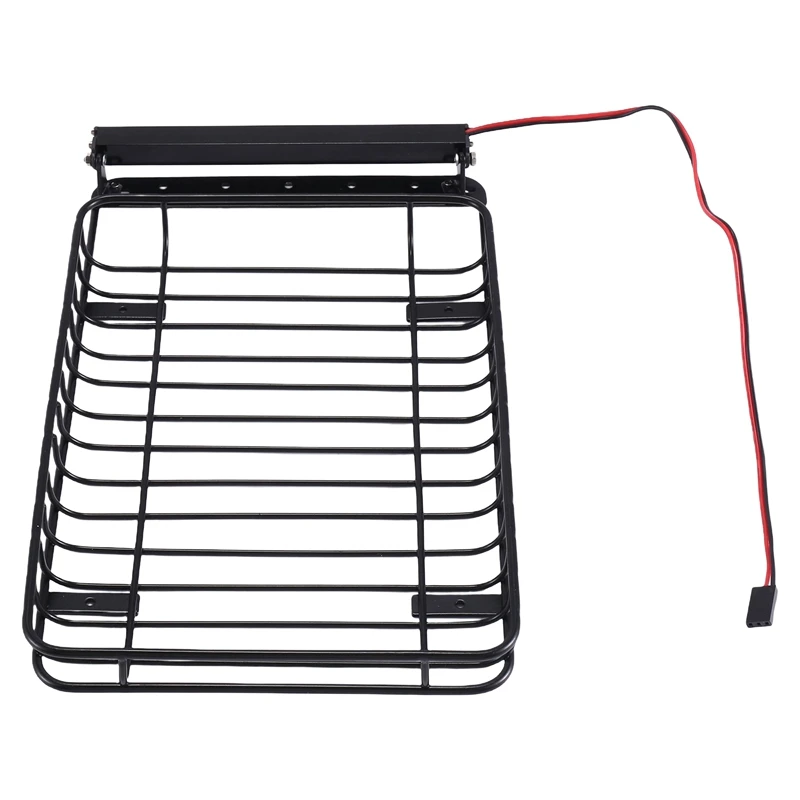 

Металлический кровельный стеллаж со светодиодный Ной подсветкой 1/10x90046 мм для радиоуправляемого гусеничного автомобиля Traxxas TRX4 Axial SCX10 SCX10 III...